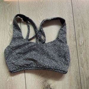 Lululemon gray speck sports bra size 2